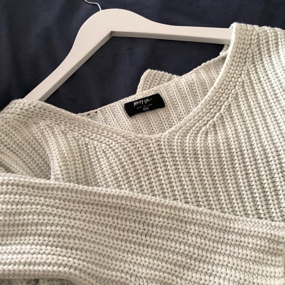 Nasty Gal Mint Green Knit Sweater